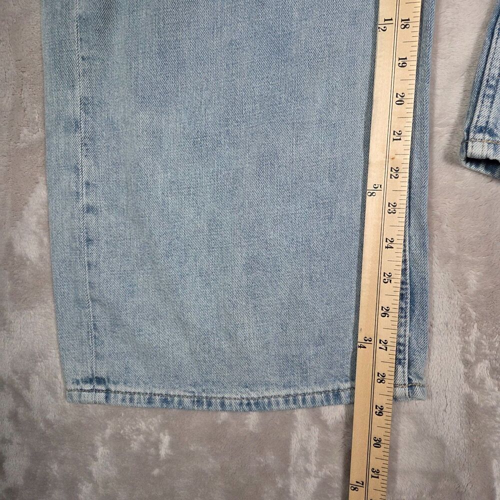 GAP NWT High Rise Wide Leg Cargo Jeans Women’s 10/30 Short Light Wash - Picture 11 of 13